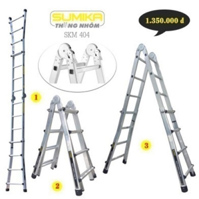 Thang nhôm chữ A mở rộng Sumika SKM 404